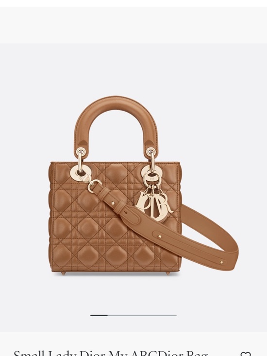 Dior Handbags - Dior Small Lady Dior MyABC Satchel in Tan Leather with Gold Hardware